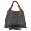 Bőr táska shopper bag Vittoria Gotti szürke 2269-Jsz